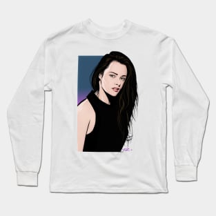 Kristen Stewart - An illustration by Paul Cemmick Long Sleeve T-Shirt